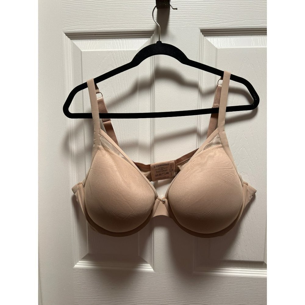 Thirdlove | Classic Contour‎ Plunge Bra Sz 44D Beige Classic Taupe